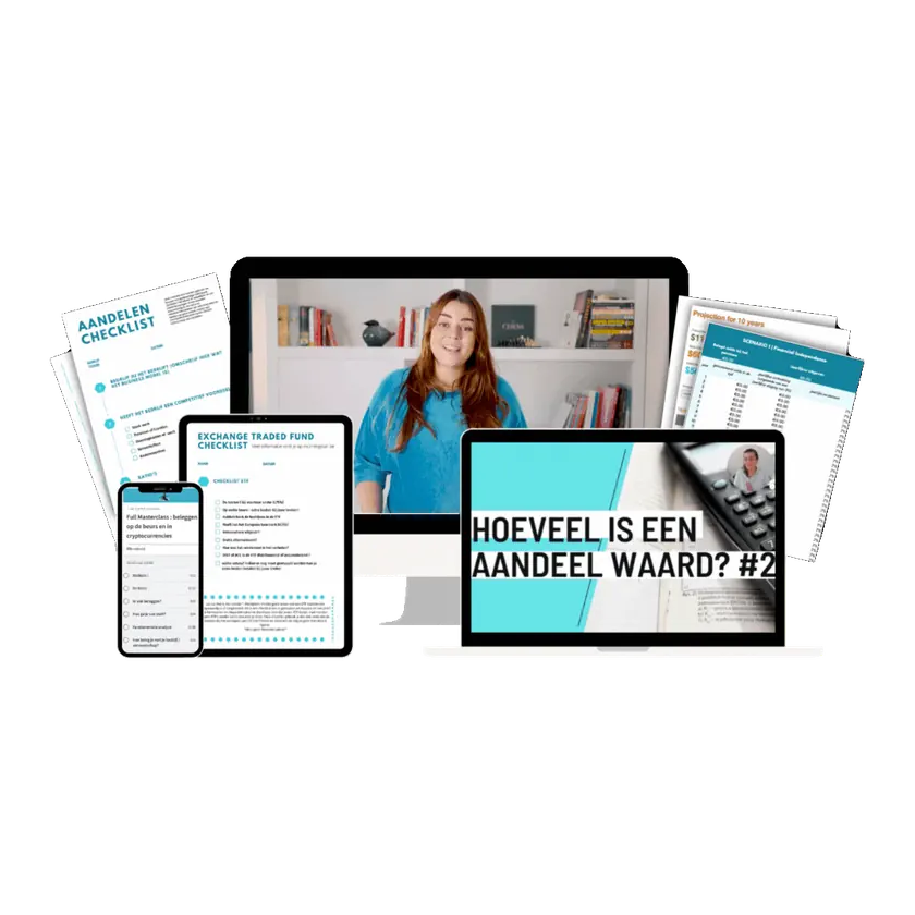 de 'Full Masterclass' op een mock-up - digitale voorstelling product